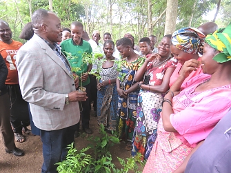 Kigoma Regional Commissioner (RC) inagurating 2017 tree planting season in Nduta refugee camp