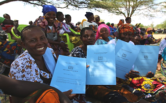 Women &Youth; Empowerment Group with their CCROs Certificates in Kishapu