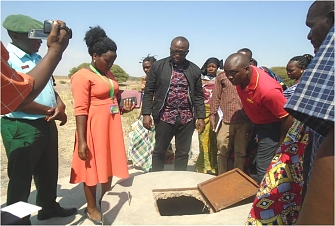 Honorable Antony Mavunde , Deputy Minister responsible for Labour, Employment and Youth visiting REDESO - Youth and Empowerment Project in Kishapu when the project has supported Youth and Women to establish Green Houses for horticulture