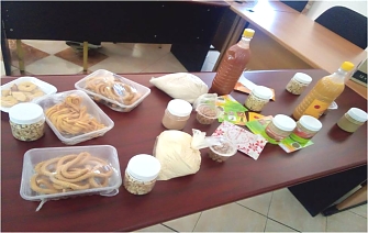 Some of processed products by youth and women empowerment group in Kishapu