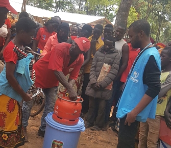 Safety Training Under Way at Nduta Refugee Camp ahead of LPG Cookstoves distribution. This is an effort by UNHCR and partners to deliver alternative clean cooking fuel to the Persons of Concern in the Refugee Camps.