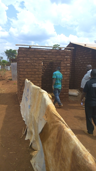 Kitchen construction at Nduta camp in Kibondo District