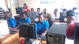 Computer Application class in our Vocation Training Center at Ngara
